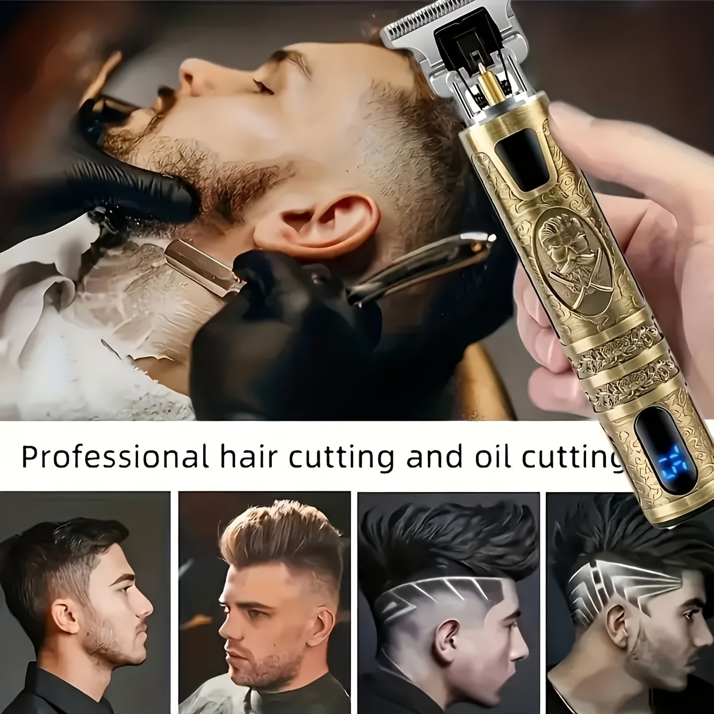 WEEME Portable Electric Shaver & Hair Clipper - USB Rechargeable, T9 Blade for Effortless Styling, Perfect Men's Gift