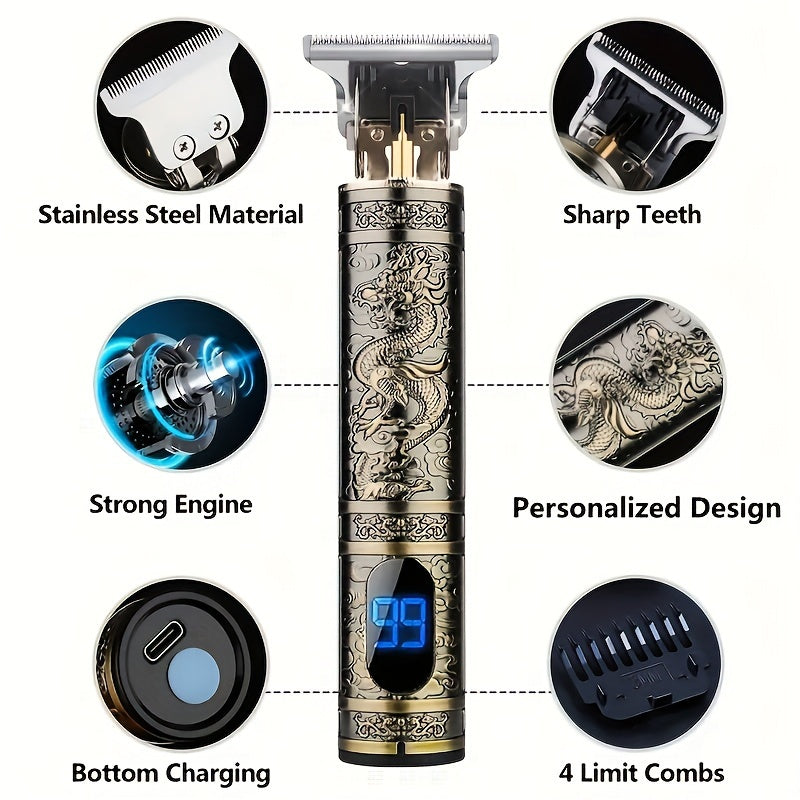 WEEME Portable Electric Shaver & Hair Clipper - USB Rechargeable, T9 Blade for Effortless Styling, Perfect Men's Gift