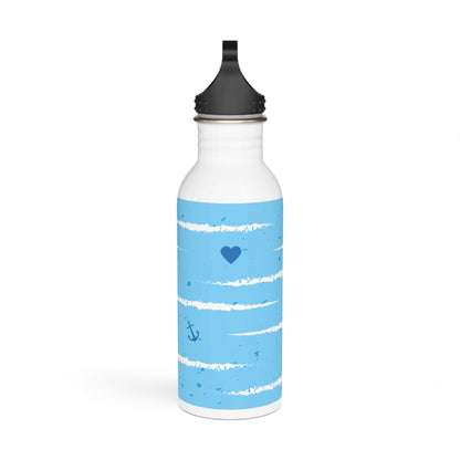 Blue Design Stainless Steel Water Bottle