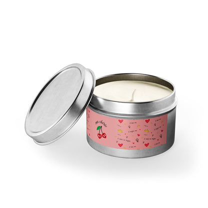 Tin Candle — 'ma chérie' Cherry Love Scented Tin Candle