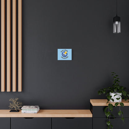 Canvas Wall Art - "Dad Level Unlocked" New Dad Pacifier Print