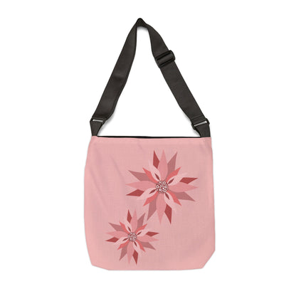 Adjustable Tote Bag — Pink 'You Won My Heart' Tic-Tac-Toe Valentine Tote