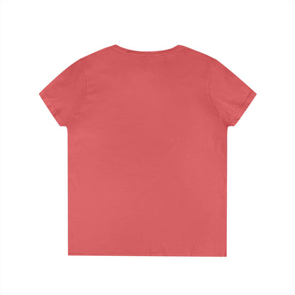 Bloom Boldly V-Neck Tee — Floral Illustration Women’s T-Shirt