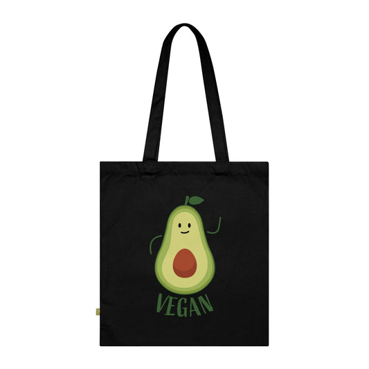 Vegan Avocado Organic Cotton Tote Bag
