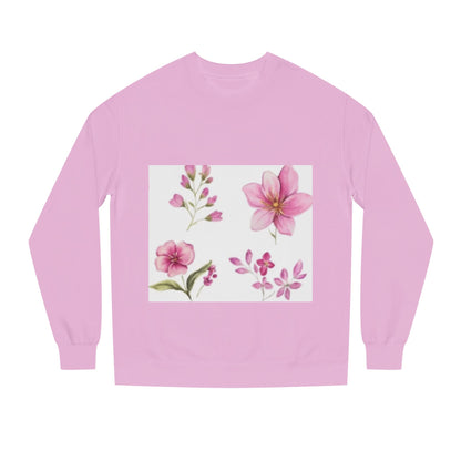 Floral Watercolor Sweatshirt – Pink Blossom Crewneck