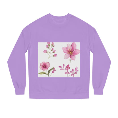 Floral Watercolor Sweatshirt – Pink Blossom Crewneck