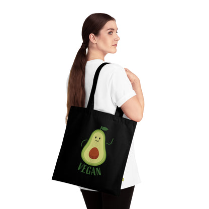 Vegan Avocado Organic Cotton Tote Bag