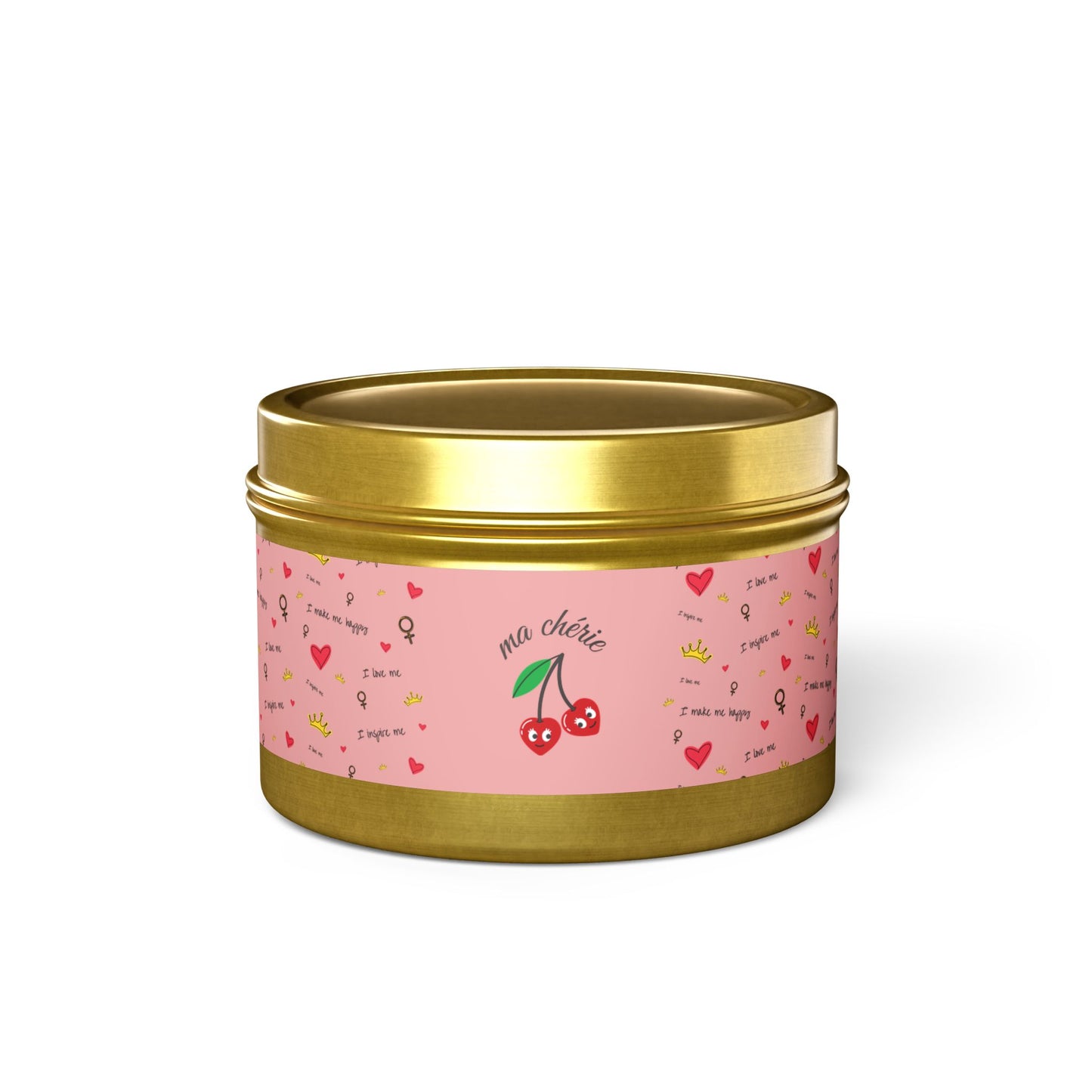 Tin Candle — 'ma chérie' Cherry Love Scented Tin Candle