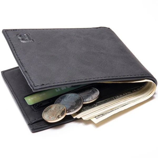 New Wallet men business multi-card slots  Leather Coin Wallet