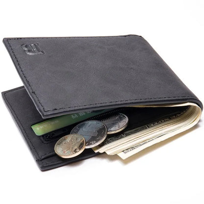 New Wallet men business multi-card slots  Leather Coin Wallet