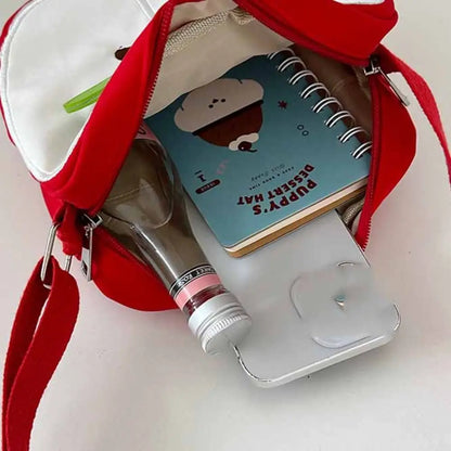 Small Message Bag Fruits Shape Crossbody Bag Harajuku Solid Color Funny Shoulder Bag Pear Casual Mobile Phone Pack Daily