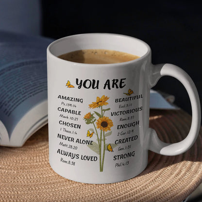 Sunflower Bible Verse Mug 320ml