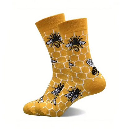 Fun Women's Cartoon Little Bee Socks