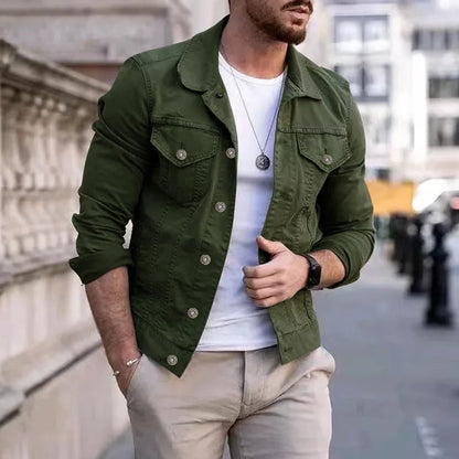 Hip-hop Men's Denim Jackets Streetwear Casual Cotton Classic Slim Jeans Coat Male Brand Clothes Cowboy Jacket Ropa Para Hombre