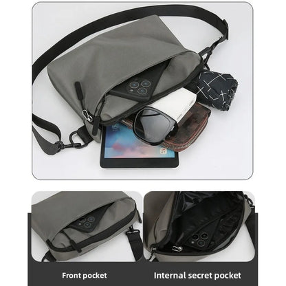 Universal Small Crossbody Bag Water-Resistant Lightweight Men Women Shoulder Bag Nylon Casual Adults Purse Hiking Gym