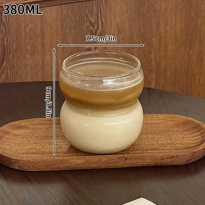 Drinking Glasses Cup   Coffee Milk Juice Mug Cup Transparent Water Bottle Iced Coffee Stripe Cups 텀블러
