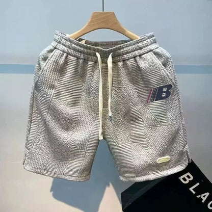 New trendy unisex summer casual printed shorts, hip-hop style sports running five quarter shorts, jacquard comfortable shorts