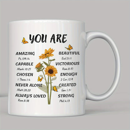 Sunflower Bible Verse Mug 320ml