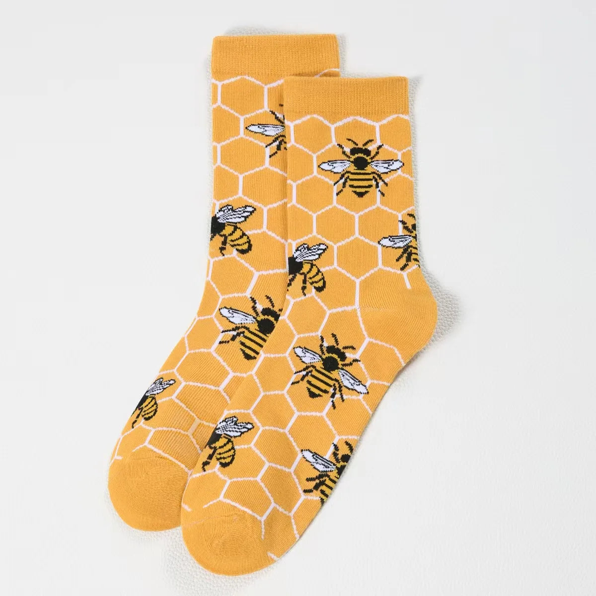 Fun Women's Cartoon Little Bee Socks