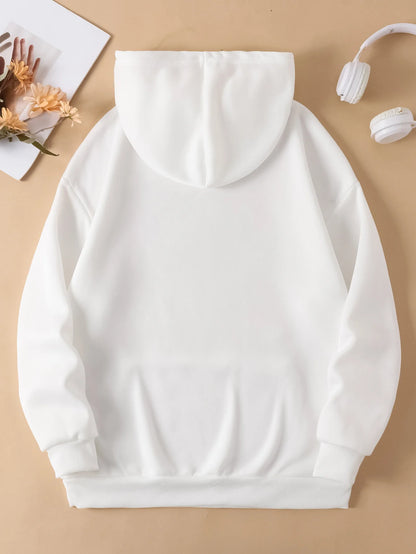 Colorful Floral Hoodie Casual Long Sleeved Top Sweatshirt Women's Clothing