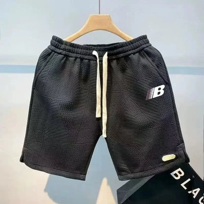 New trendy unisex summer casual printed shorts, hip-hop style sports running five quarter shorts, jacquard comfortable shorts