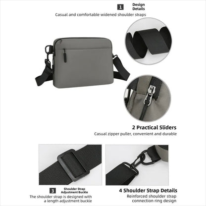 Universal Small Crossbody Bag Water-Resistant Lightweight Men Women Shoulder Bag Nylon Casual Adults Purse Hiking Gym