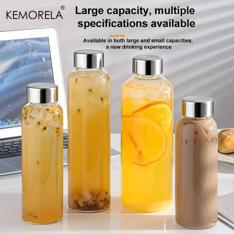 Glass Sports Water Bottle with Lid Leak-Proof And Heat-Resistant 500/750/1000ML